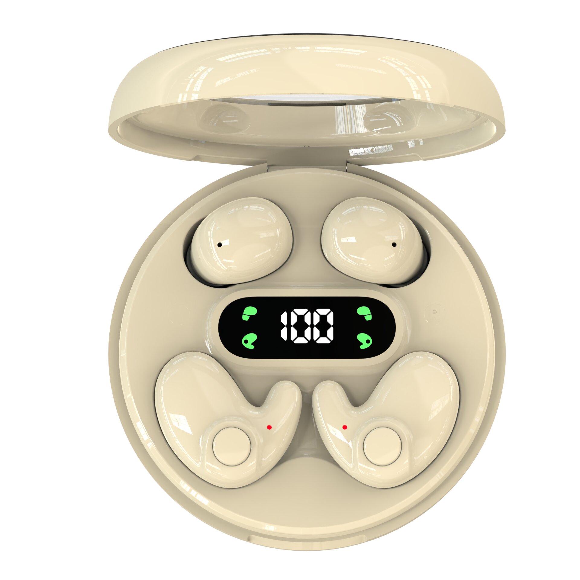 Two-piece Headphones, Wireless Bluetooth Headset,Earbuds with Mic for Phone, Sleep Earphones And Mini，For Running/sleeping