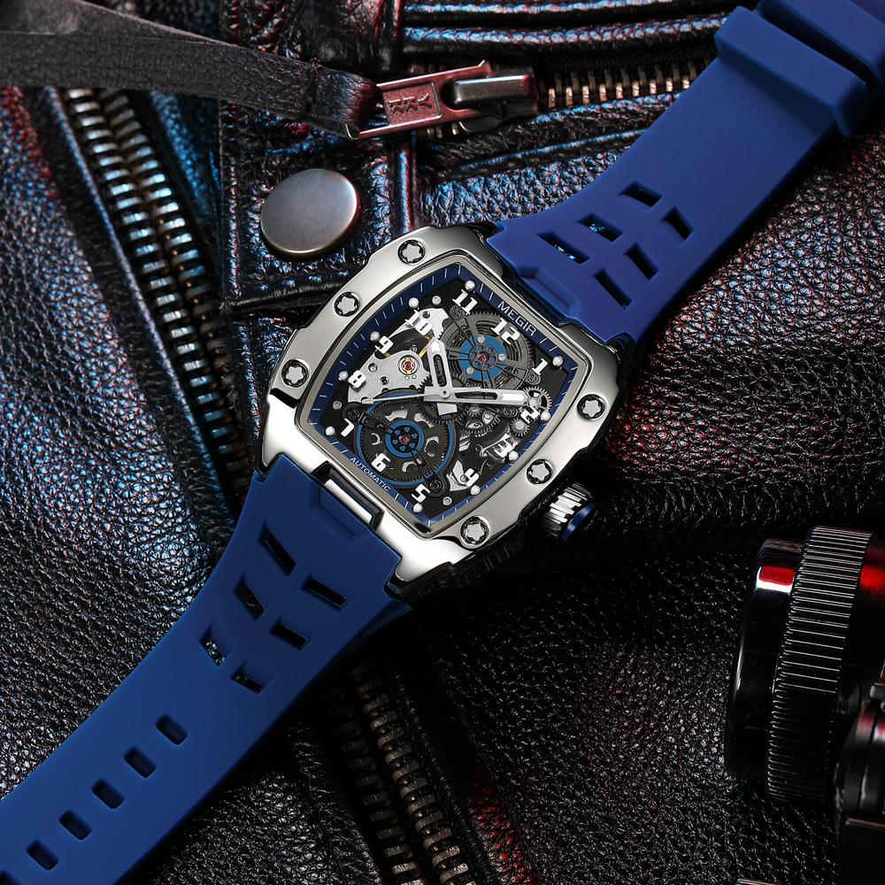 MEGIR 8602 Automatic Mechanical Watch Men's Fashion Leisure Sports Waterproof Automatic Watch Watches for Men Relogios Masculino