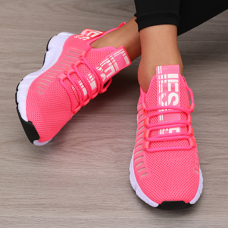 Women's Platform Sports Shoes with Fashionable Trendy Design Breathable Comfortable Shoes Outdoor Hiking  Walking Casual Shoes