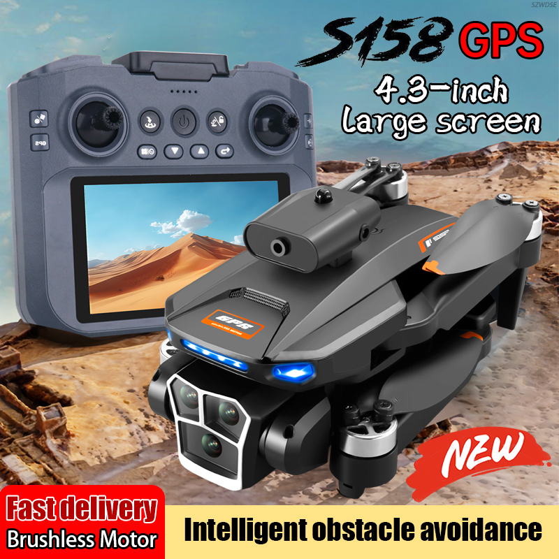 2025 S158 Max Drone Aerial Vehicle Brushless GPS Positioning Quadcopter Obstacle Avoidance Electrically Adjustable RCl Aircraft