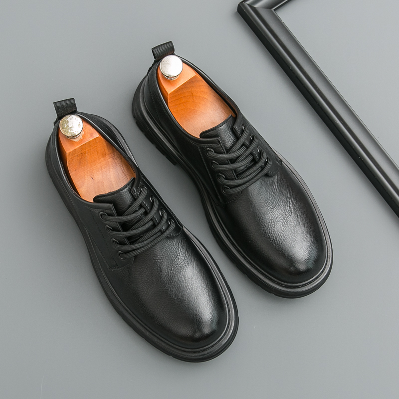 Spring New Male Comfortable Oxfords Footwear Men Business Shoes New Arrival Men's Casual Shoes Lace-Up Men Leather Walking Shoes