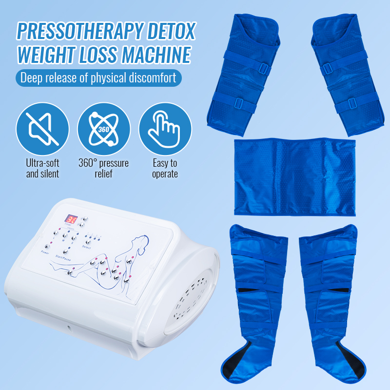 Air pressure therapy machine lymphatic drainage vacuum treatment device pain relief belt with 16 airbags Comfortable weight loss