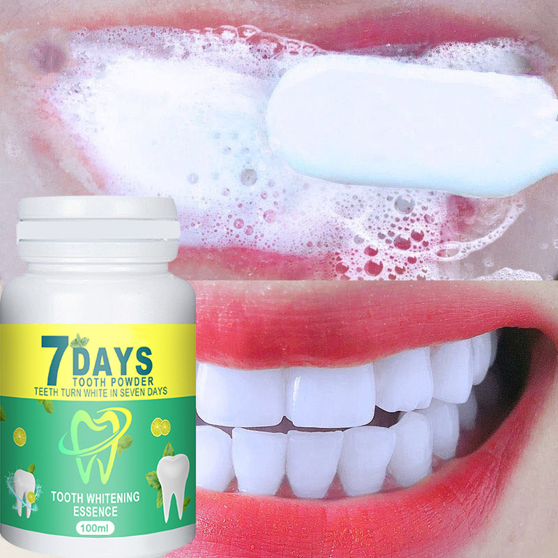 Teeth Whitening Tooth Powder Removes Smoke Stains, Coffee Stains, Tea Stains, Refreshes Bad Breath, Oral Hygiene 120ml