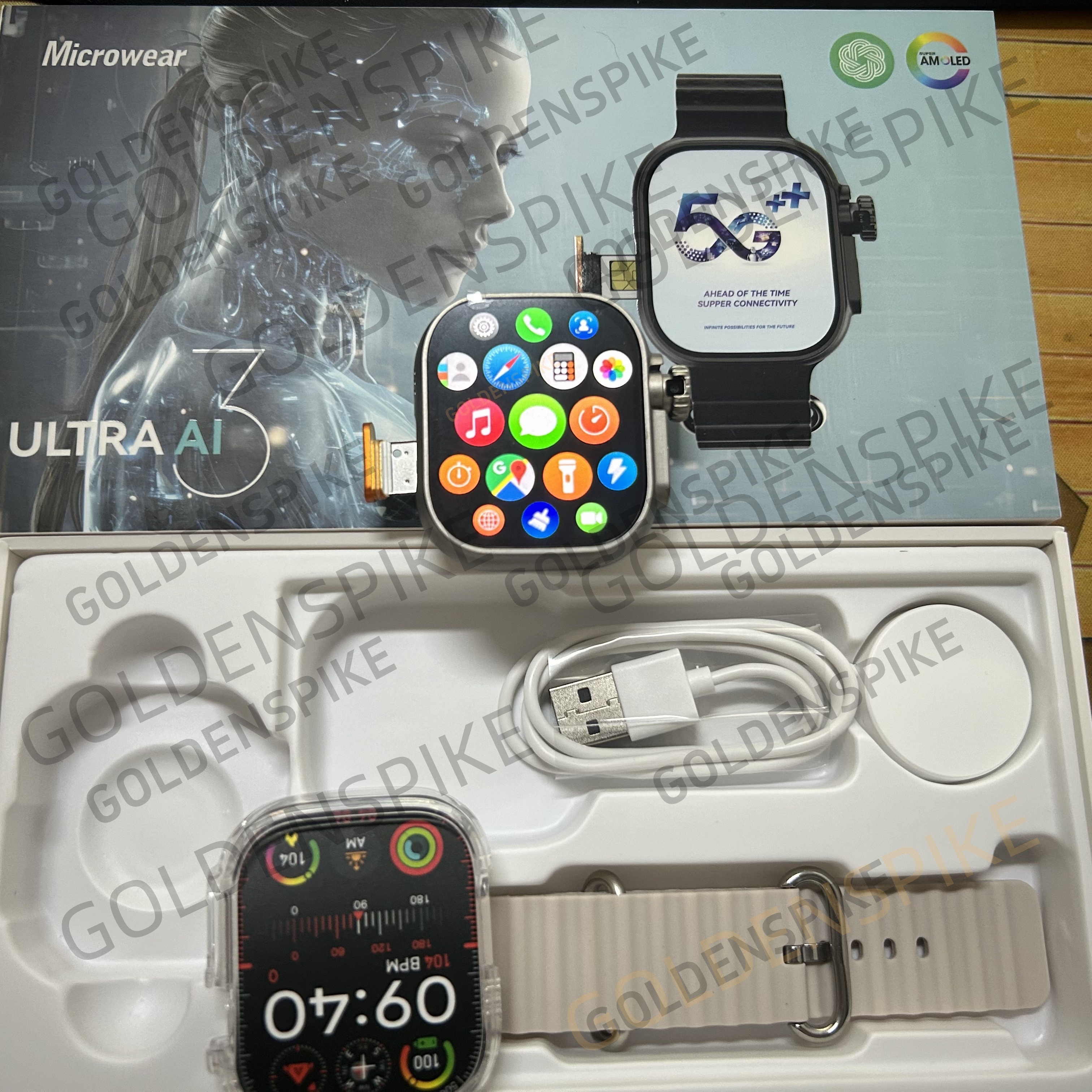 Microwear S10 Ultra Ai3 Smartwatch Android 4G 5G LTE Smart Watch With Rotating Camera NFC Compass Face recognition Global Call