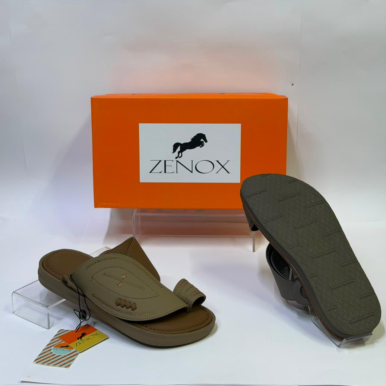 ZENOX Men's Premium Leather Sandals