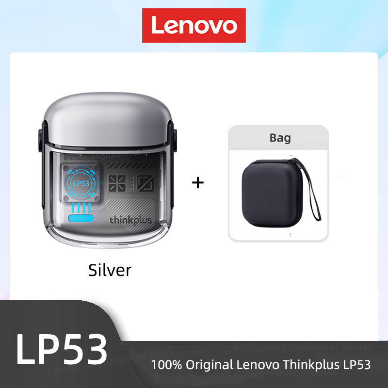 Lenovo LP53 Wireless Bluetooth 5.4 Earphones Mechanical Design Gamer Headset TWS Noise Reduction Sports Earbuds Long Standby New