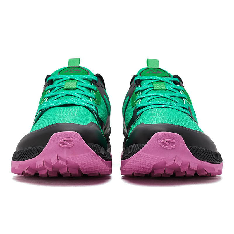 HOBIBEAR Unisex Hiking Sneakers Lace-Up Walking Shoes Outdoor Travel Artificial Leather Sneakers