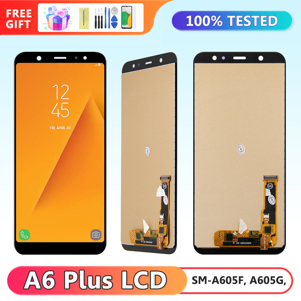 6.0'' A750 tft Display Replacement, for Samsung Galaxy A7 2018 A750 A750F Lcd Display Touch Screen Digitizer Assembly with Frame