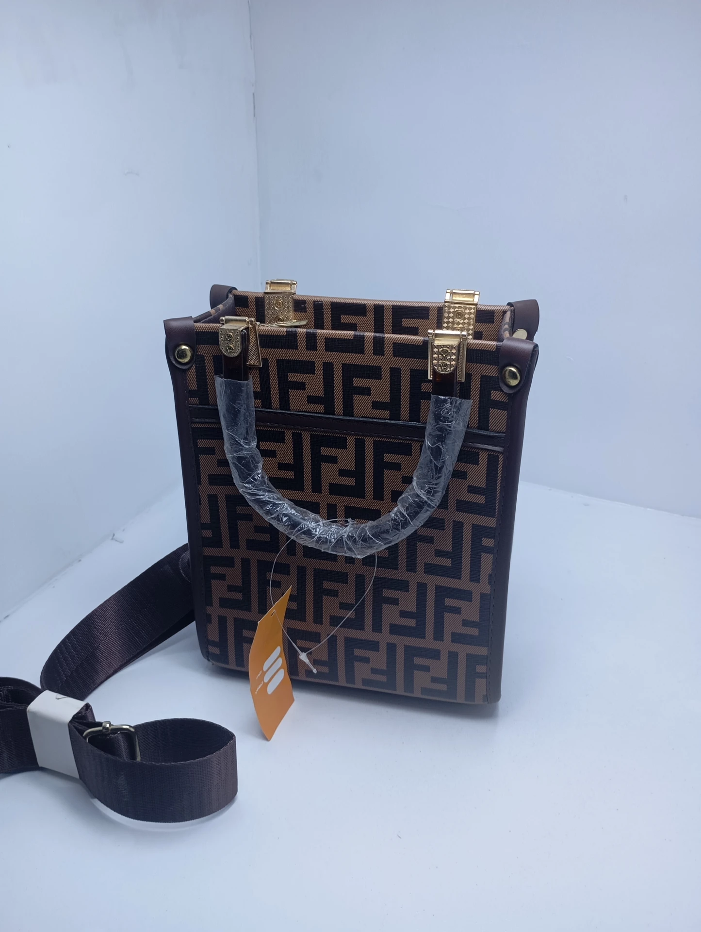 Fendi Roma Leather Statement Bag