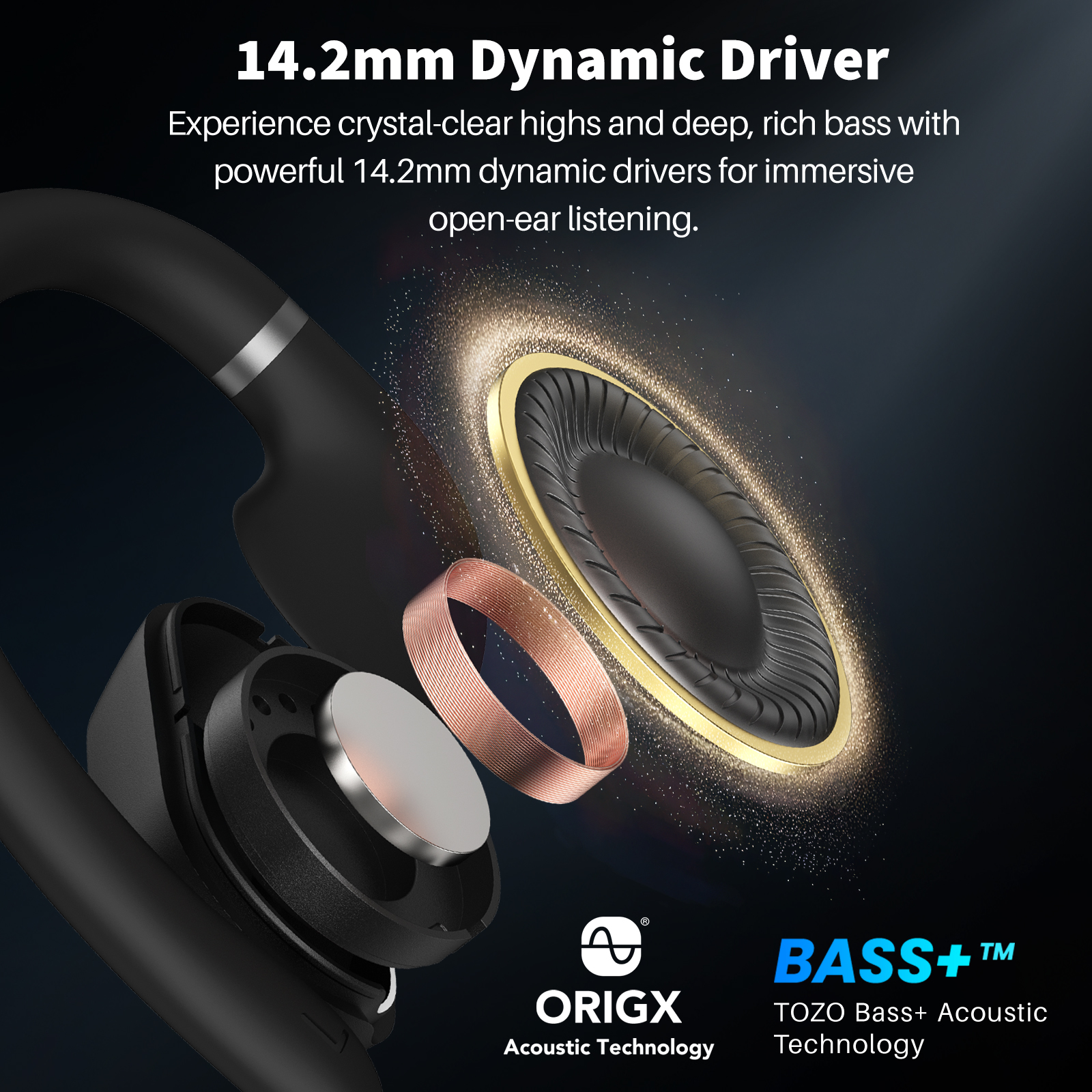 2025 New AI Translate TOZO OpenWear Open-ear Headphones Bluetooth Wireless OWS Earbuds for Sport Calls Pure Bass Headset