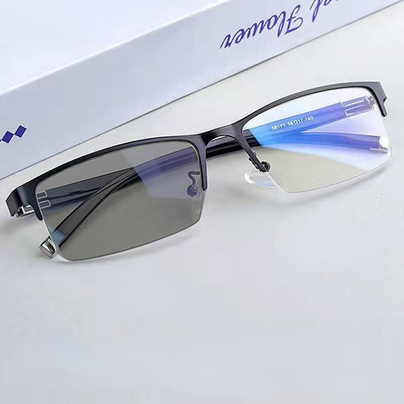 Photochromic Reading Glasses Sun Glasses Women 0 To -6.0 Anti Blue Light Glasses Men Reading Glasses HD Fashion Eyeglasses