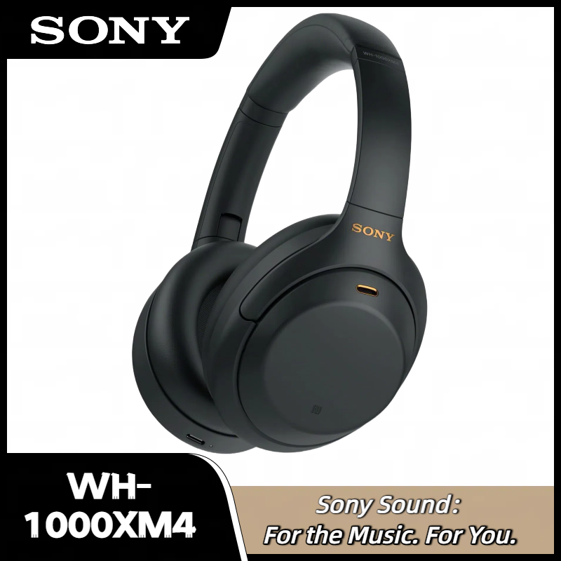 Sony WH-1000XM4 Head mounted Sports Wireless Bluetooth Earphones with Full Ear Call Earphones Game Business Sports Headset