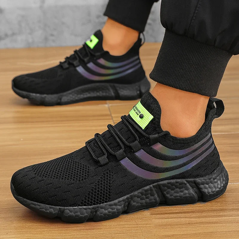 Men’s Sneakers Comfortable Breathable Platform Shoes Summer Man Running Shoes Breathable Comfortable Fashion Walking Sneakers