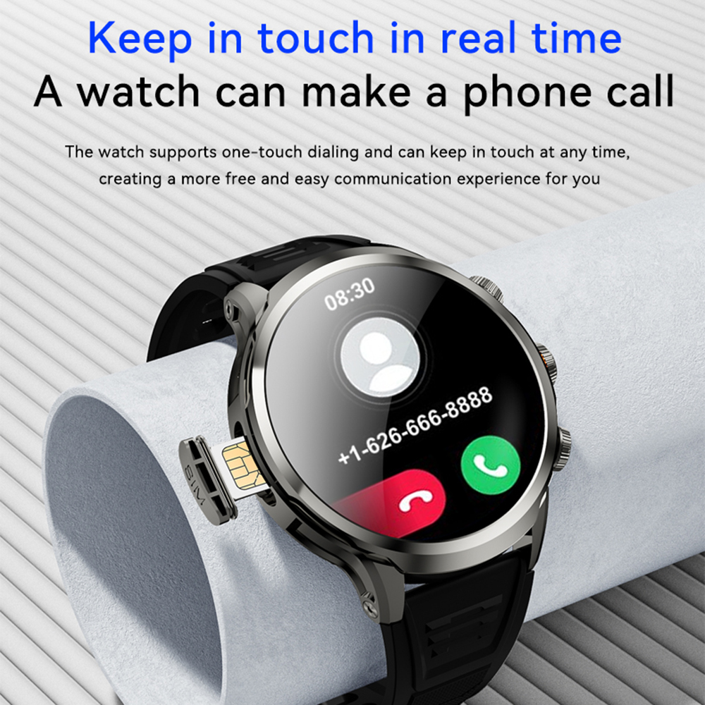 5G/4G Smart Watch 1.95 inch 680*680 AMOLED Screen 8GB+128GB RAM 900W Camera GPS WIFI Google APPS Download Android 9.0 Smartwatch