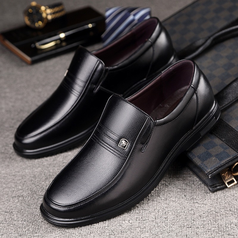 Handmade Genuine Leather Shoes Men Loafers Business Casual Shoes Classic Soft Leather Hombre Breathable Flat Shoes