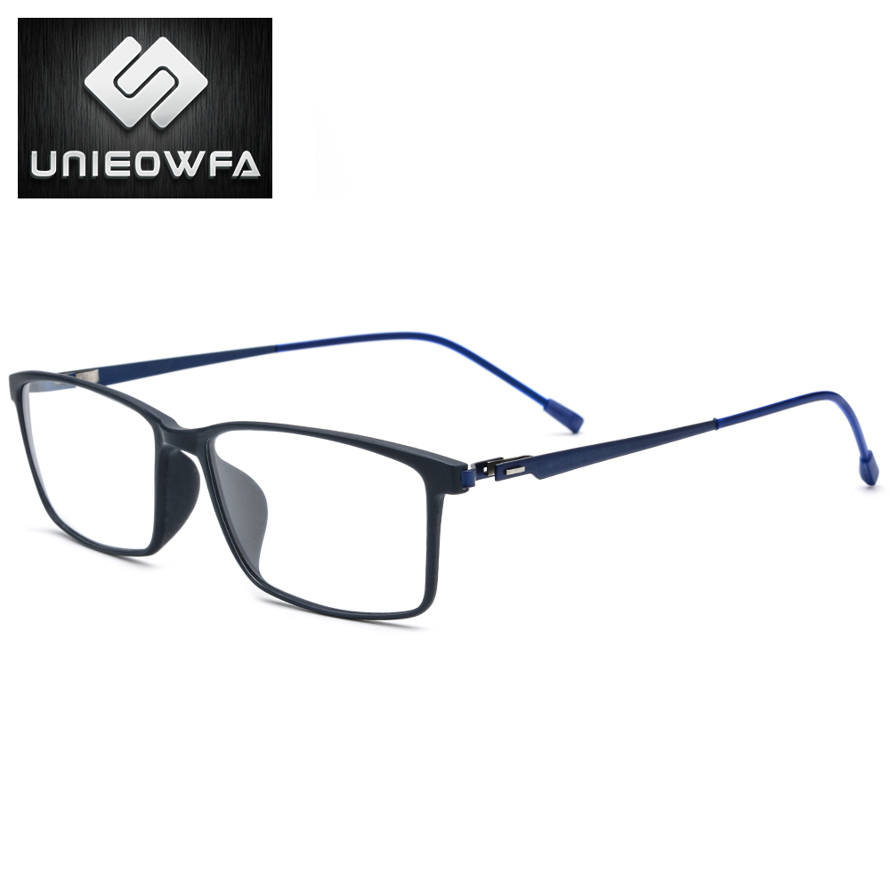 UNIEOWFA Optical Prescription Glasses Men Korean Hyperopia Myopia Glasses TR90 Anti Blue Light Photochromic Glasses Progressive