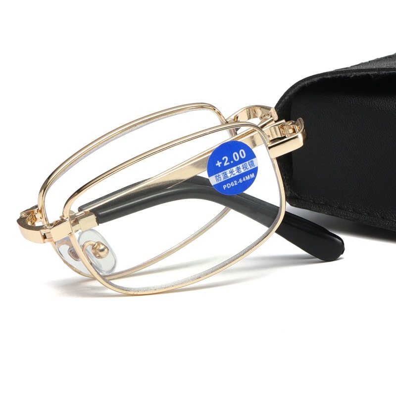 Anti-blue Light Reading Glasses Men Women Fashion Foldable Presbyopia Optical Eyeglasses +1.0 To +4.0