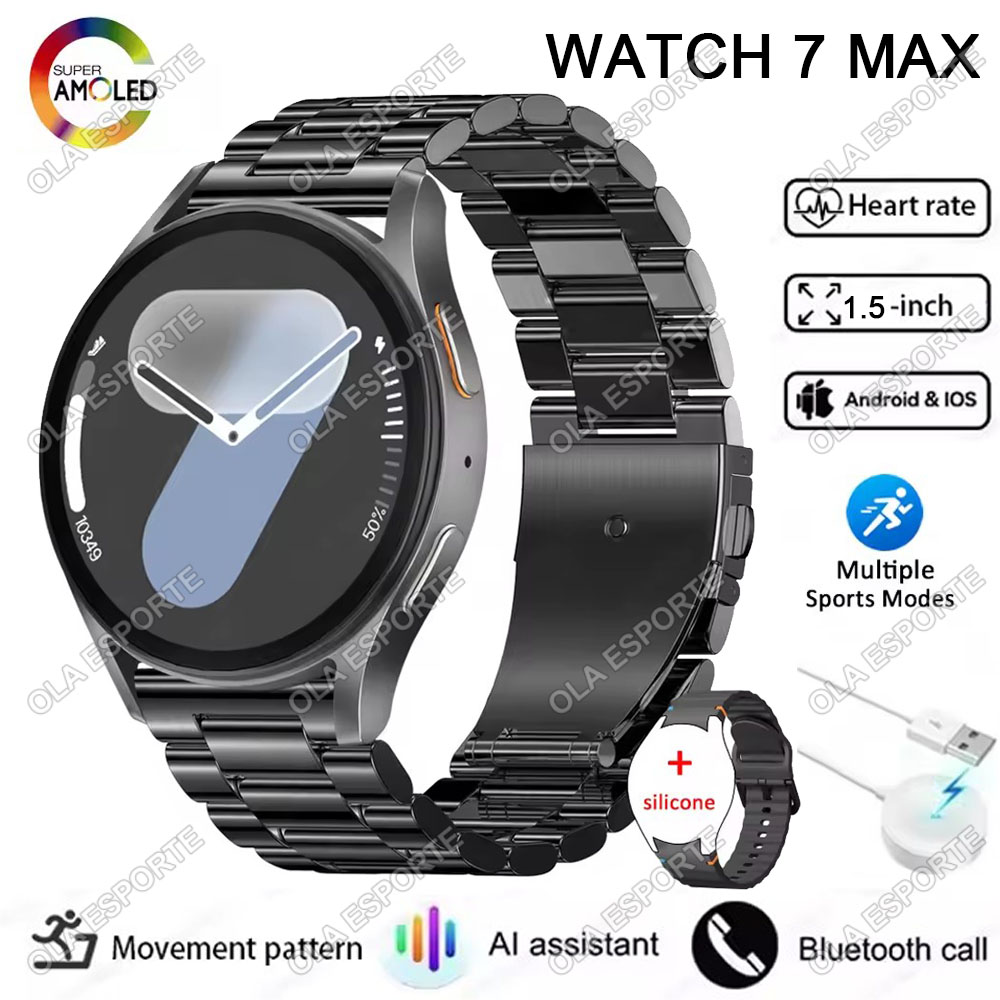 Watch7 Smart Watch Men Women HD Screen ECG+PPG BT Call Sleep Monitoring Sport Waterproof Fitness GPS Tracker SmartWatch 2025 New
