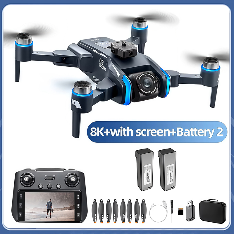 For Xiao Mi XT808 GPS Drone 8K Professional HD Camera Dron Brushless Motor 5G WIFI FPV Foldable RC Quadcopter toy Helicopter