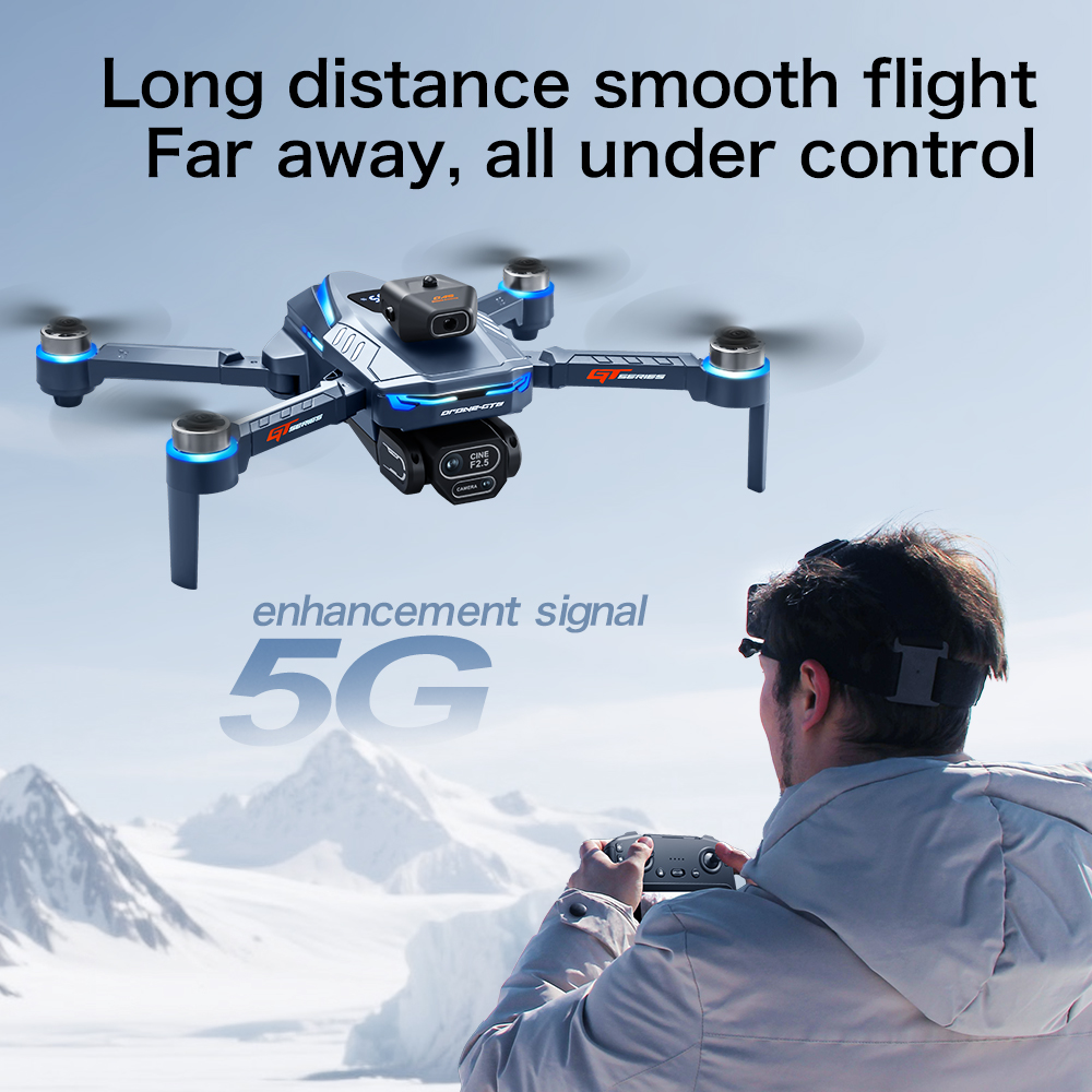 For Xiaomi GT8 Drone 4K Professional 8K Dual Camera GPS Dron Brushless Motor 5G WIFI FPV Foldable RC Quadcopter Helicopter Toys