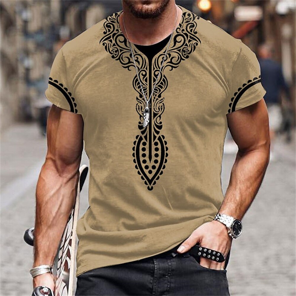 Africa Ethnic T-Shirts African Dashiki 3D Printed Men Women Fashion Streetwear Oversized Short Sleeve T Shirt Tees Tops Clothing