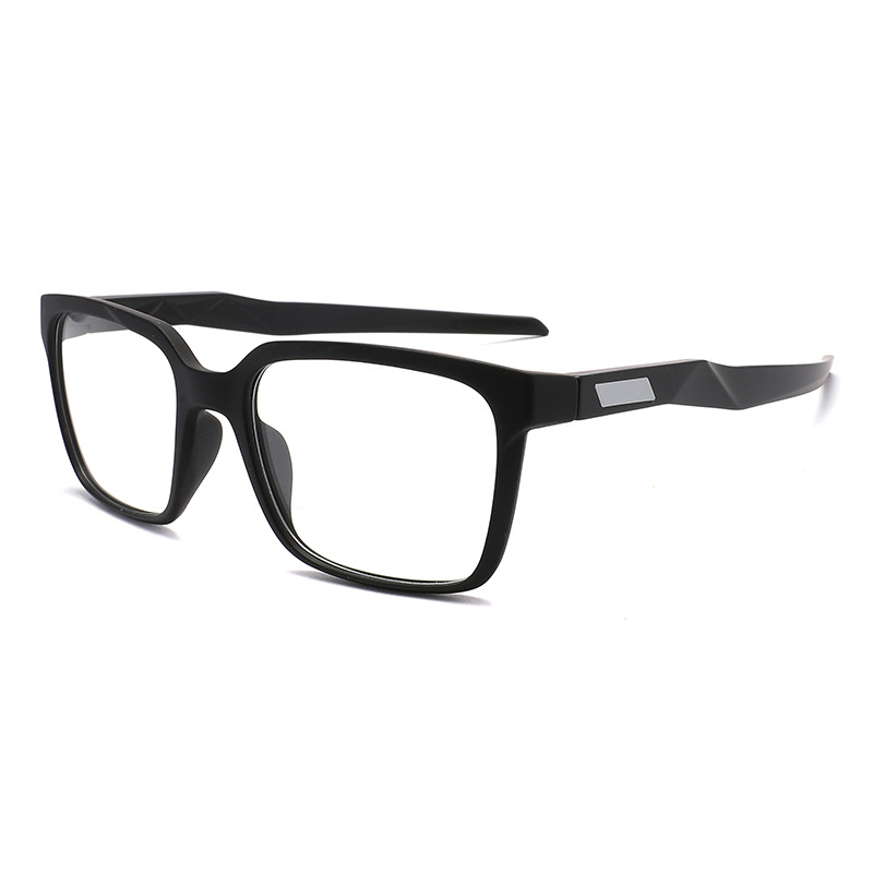 JMISUS Custom Men Prescription Sports Glasses TR90 Square Frame with Blue Light Filter Lenses for Computer Work and Screen Use