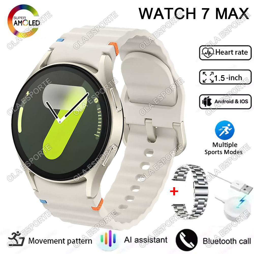 Watch7 Smart Watch Men Women HD Screen ECG+PPG BT Call Sleep Monitoring Sport Waterproof Fitness GPS Tracker SmartWatch 2025 New