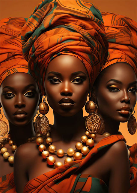 Beautiful African American Woman Canvas Psoters and Prints Sunshine Smiling Girl Pictures Portrait Wall Art Picture Home Decor