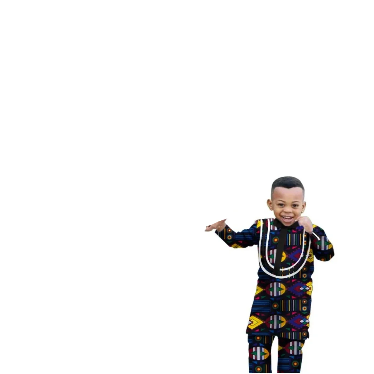 African Parent-child Clothing Long Sleeve Slim Fits Dashiki Outfits for Father Boys Fashion Men African Clothes Sets Wyq340