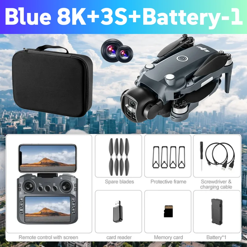 HOT NEW for Xiaomi V988 Camera Drone 8K Professional Dron 4K with Screen Under 249g Remote Control  Brushless RC Quadcopter Toys