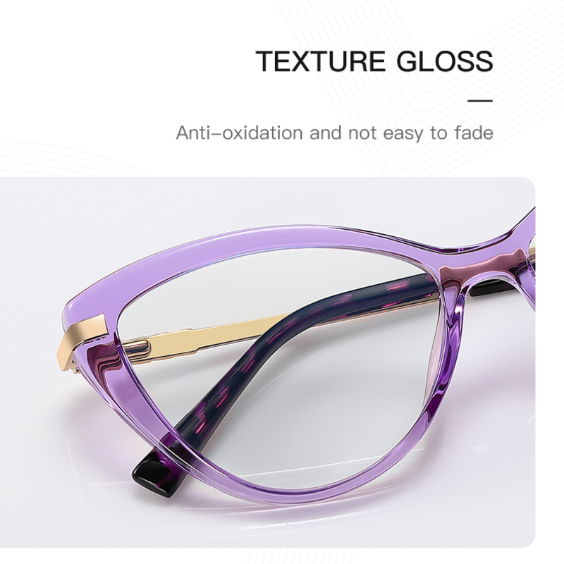 VKYEE Cat Eye Photochromic Anti Blue Ray Reading Glasses Women Myopia Hyperopia Prescription Custom Optical Eyeglasses PFD2111