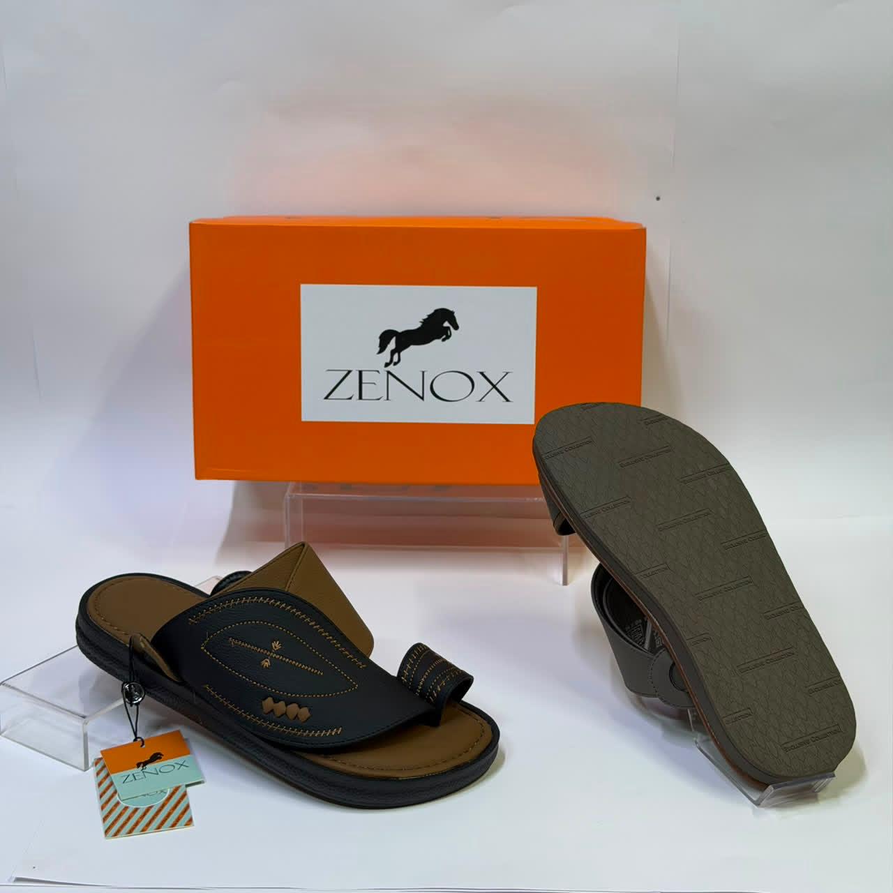 ZENOX Men's Premium Leather Sandals