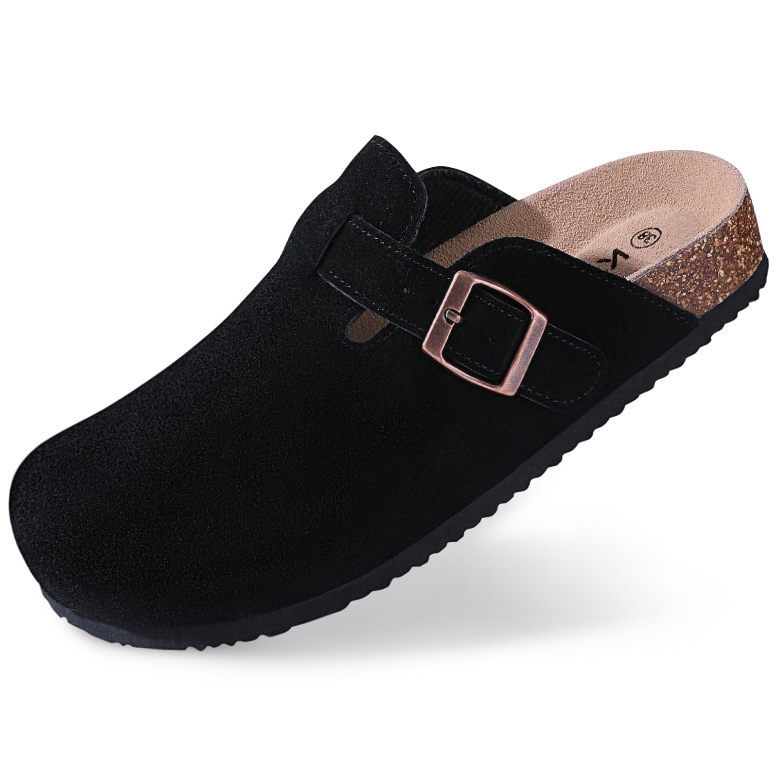 Pallene Fashion Women's Mules Cork Insole Unisex Clogs Slippers Water Corrugated Sole Non-slip Men's Sandals With Arch Support