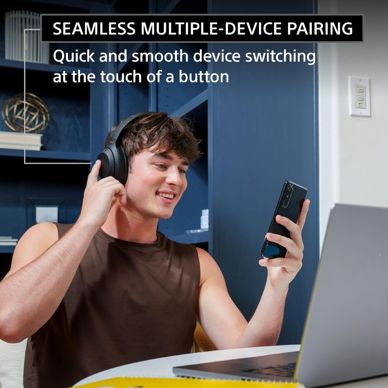 Sony WH-1000XM4 Head mounted Sports Wireless Bluetooth Earphones with Full Ear Call Earphones Game Business Sports Headset