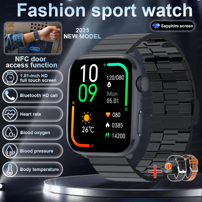 Smart Watch Watch Global Version Men Women HD AMOLED Display Heart Rate Bluetooth Call GPS Track Waterproof Sports Smart Watches