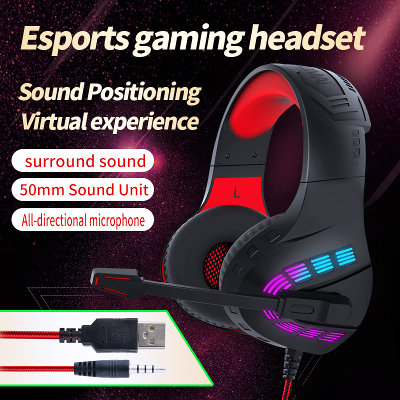 G4 Headphones 3.5mm Wired Gaming Headset Earphones Music For PS4 Play Station 4 Game PC Chat computer With Microphone