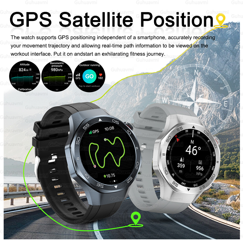 2025 New Watch 5 Pro High-end GPS Smartwatches Sapphire Glass Screen Build-in GPS Compass Men 3ATM Waterproof Sports Smart Watch