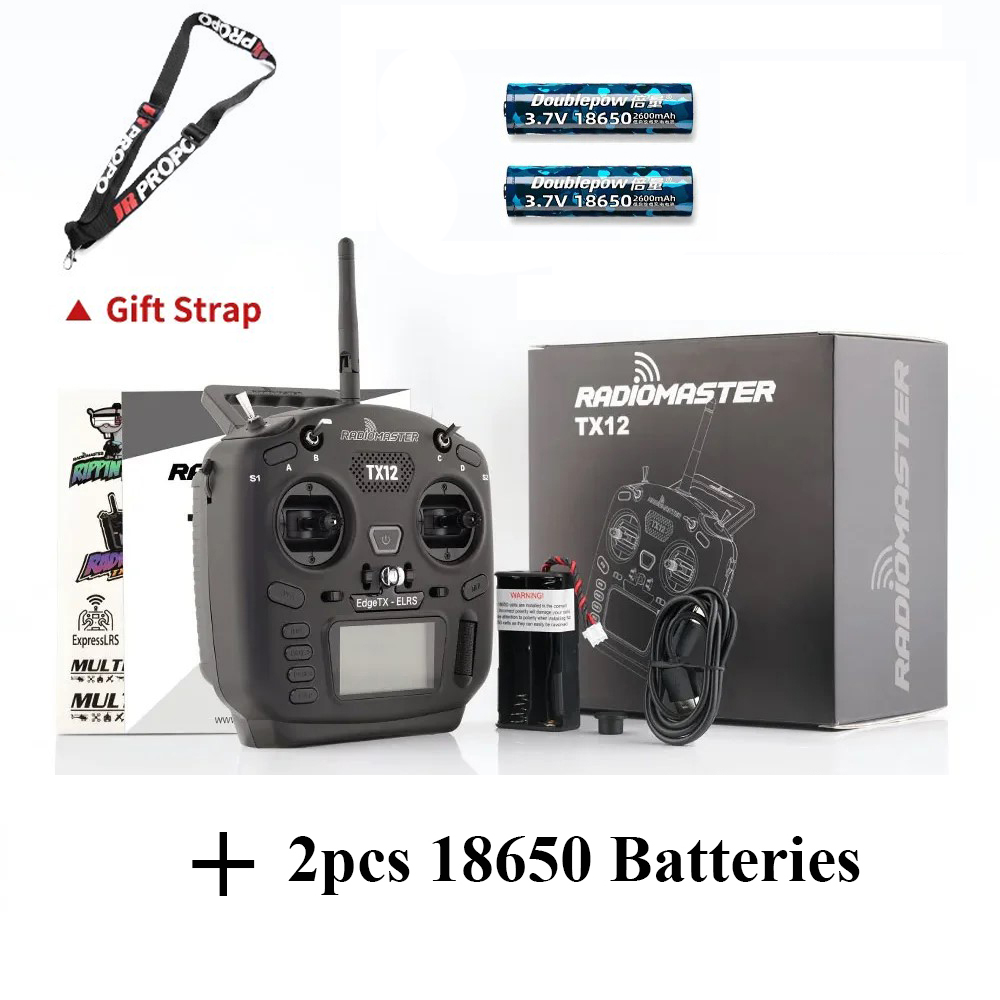 RadioMaster TX12 MKII ELRS EdgeTX OpenTX FCC LBT M2 16CH Hall Gimbals Multi-Module Compatible Radio Control Transmitter