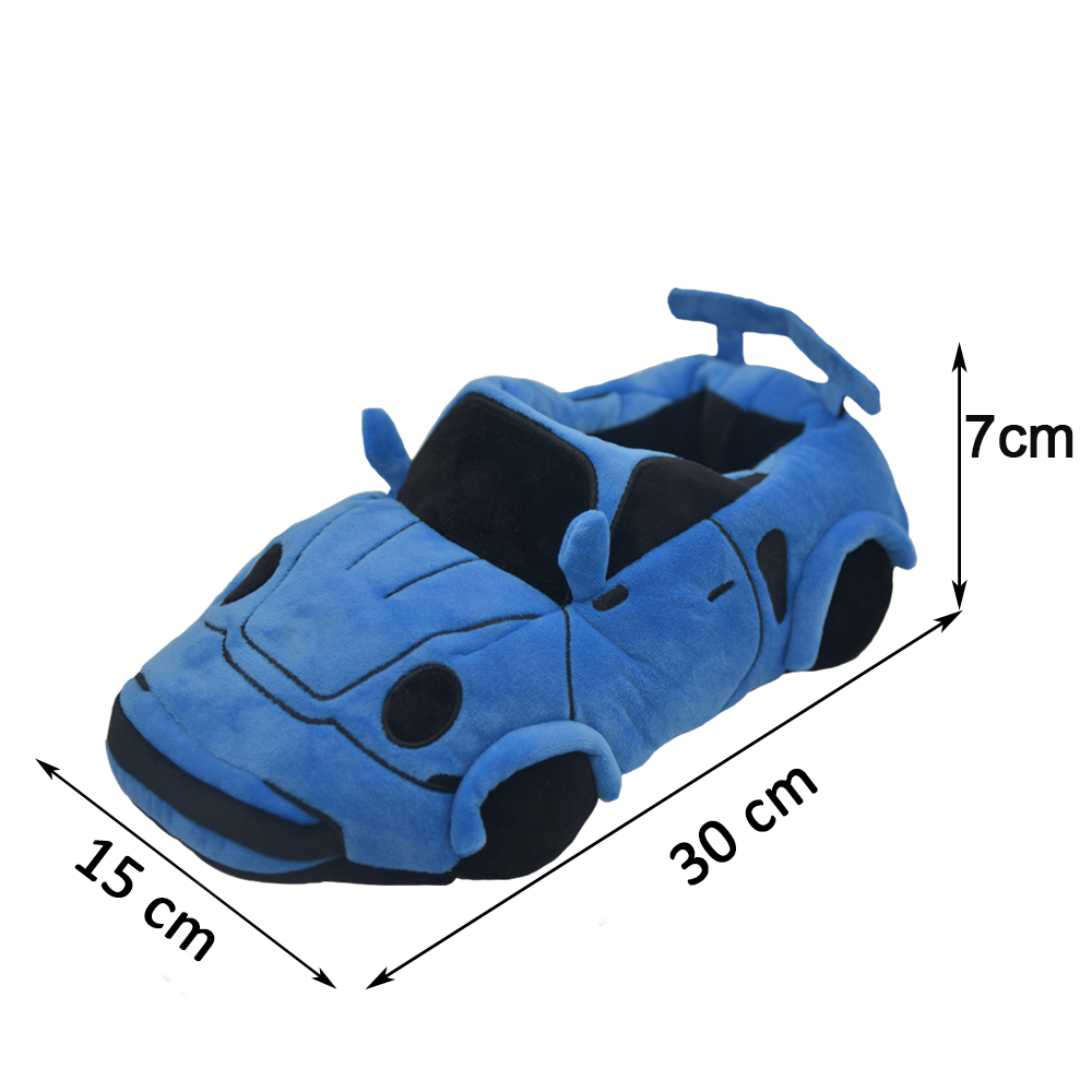 10 COLORS Vehicle Shape Plush Slippers Women Men Cartoon Car Warm Soft House Shoes Birthday Party Indoor Slipper