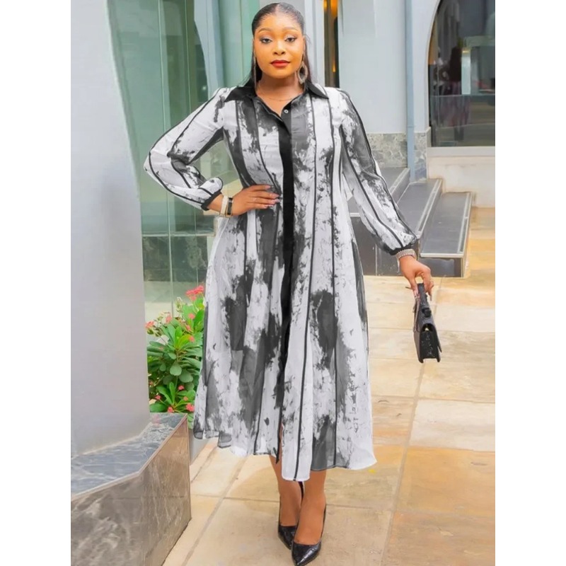 Customized Customized New African Dresses For Women Vetement Femme Dashiki Print Africa Shirt Dress African Clothes Dashiki Anka