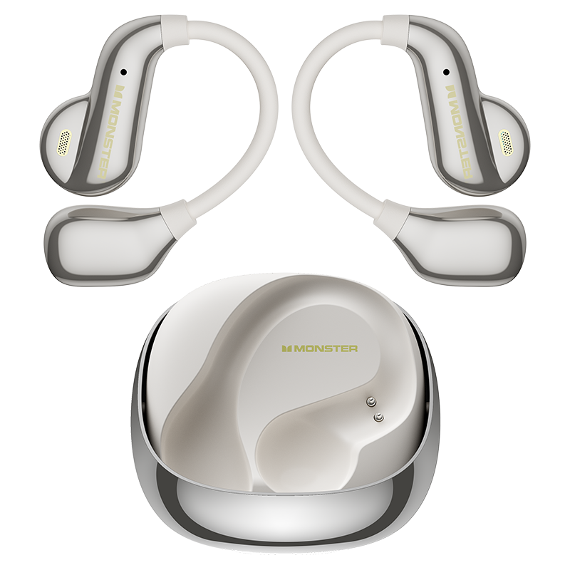 Monster Open Ear AC390 Air Conduction Earphones 360° Stereo Bluetooth 6.0 Headphones DNC Call Noise Canceling Sports Headset