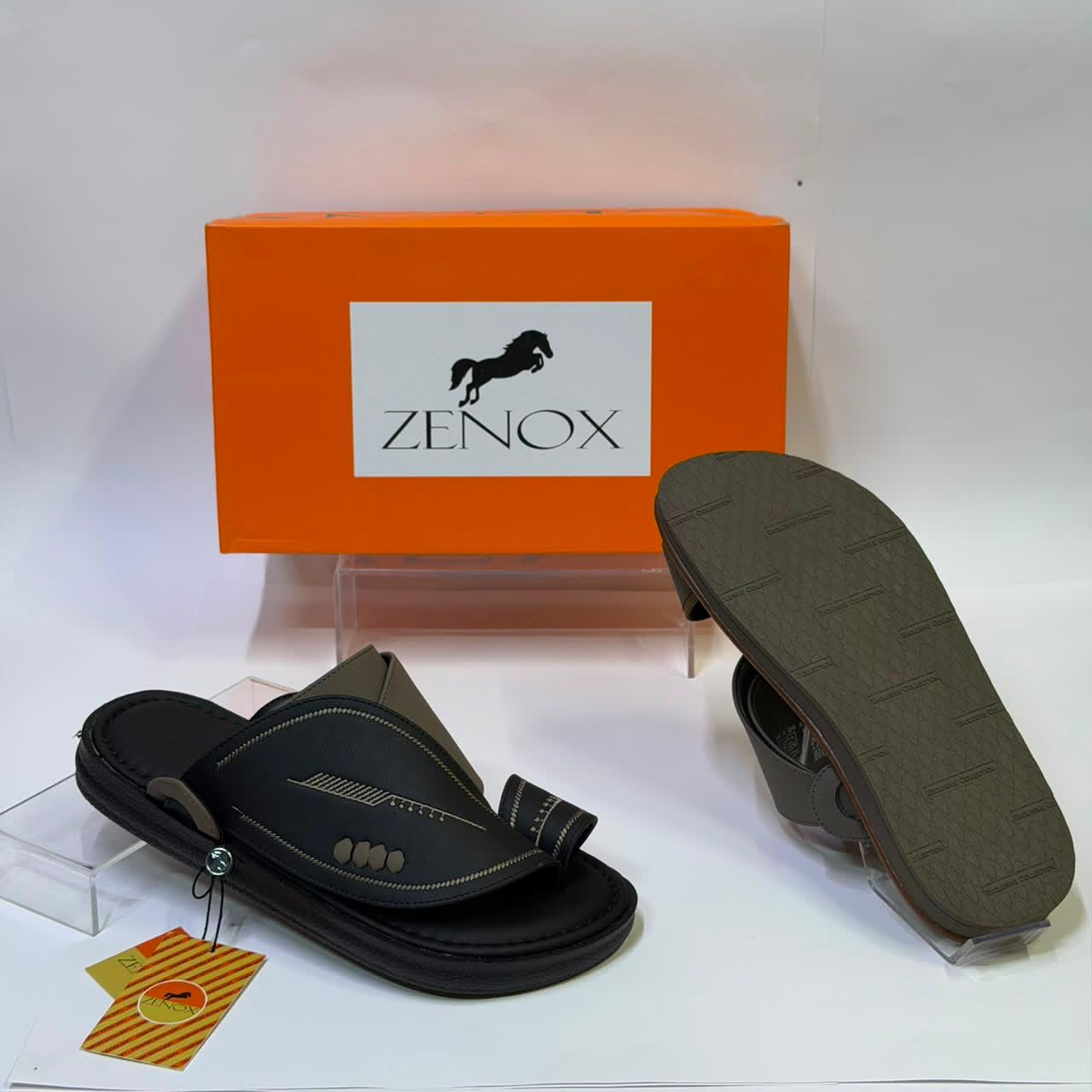 ZENOX Men's Premium Leather Sandals
