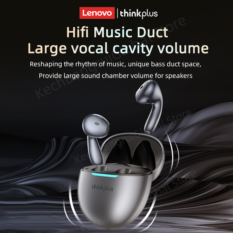 Original Lenovo LP48 TWS Wireless Bluetooth 5.4 Earphone Gaming Earbuds HIFI Music Headphones Noice Cancelling Dual Mode Headset