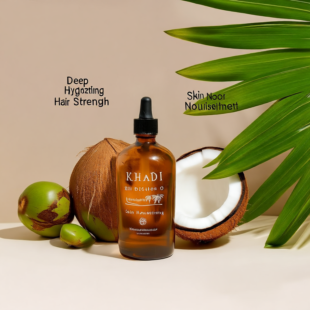 Khadi Pure Coconut Oil - 100% Natural Skin & Hair Care Solution