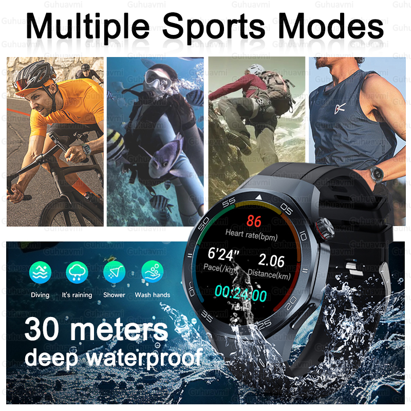 2025 New Watch 5 Pro High-end GPS Smartwatches Sapphire Glass Screen Build-in GPS Compass Men 3ATM Waterproof Sports Smart Watch