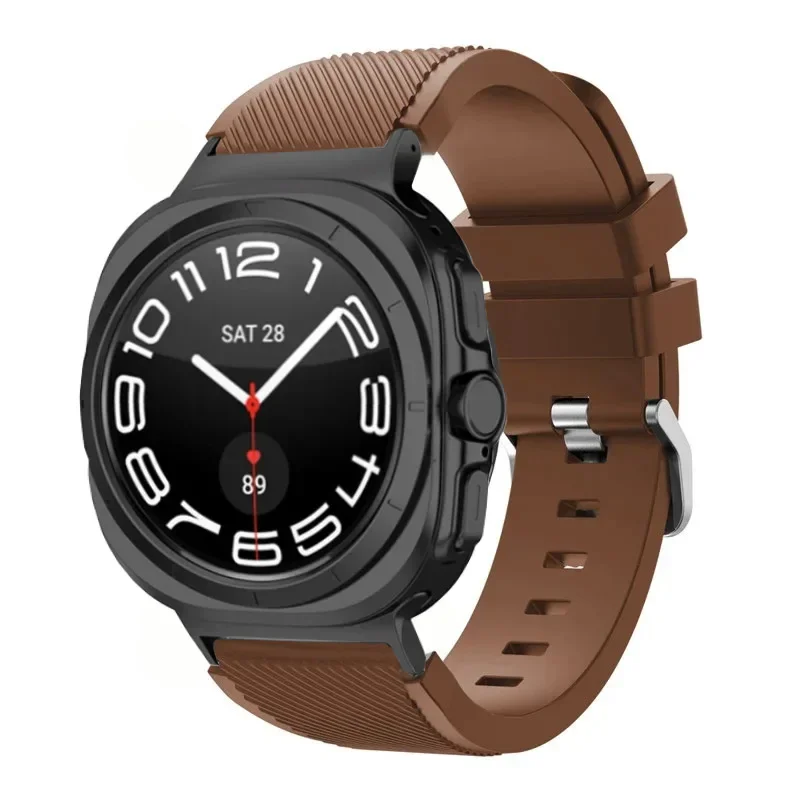 sports soft Silicone Strap For Samsung Galaxy Watch Ultra 2025 47mm breathable band For Samsung Watch 8 40mm 44mm 8 Classic 46mm