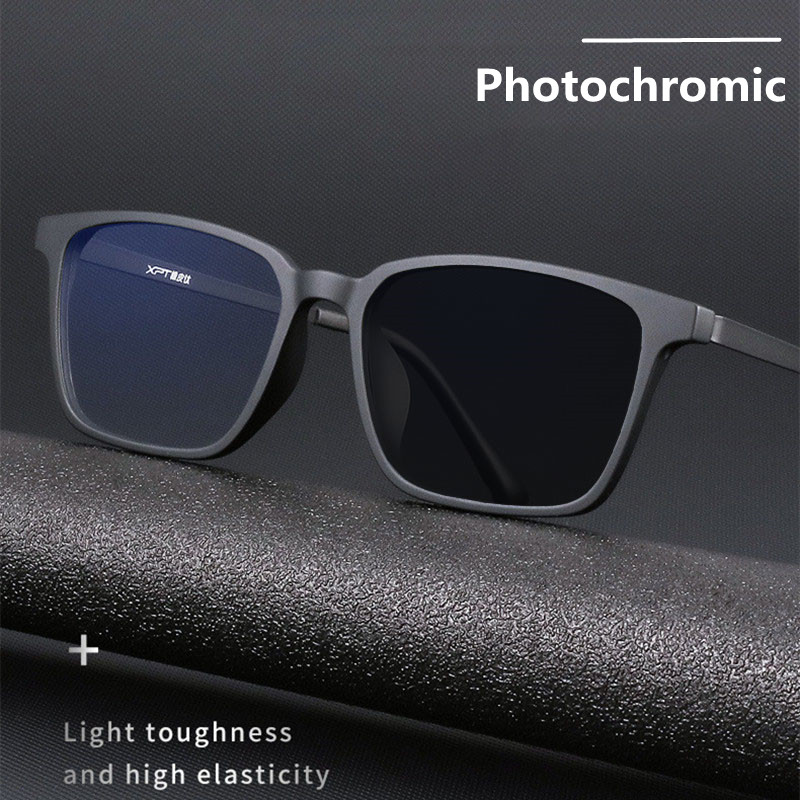 Ultralight Titanium Photochromic Reading Glasses for Men Presbyopia Eyeglasses Resin Lens+0.5 0.75 1.75 2.5