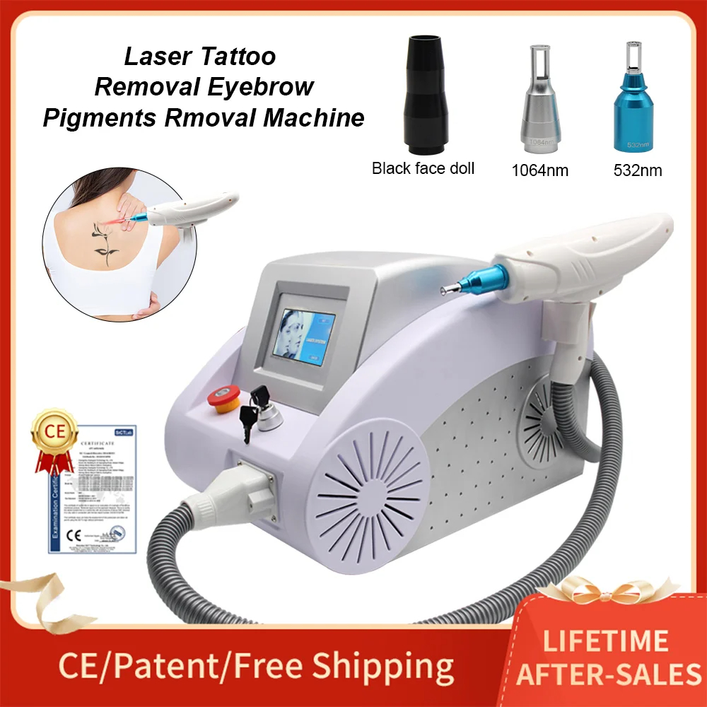 Portable Laser Beauty Machine For Removing Tattoos And Pigmentation Carbon Stripping Machine With Q and NDYAG Switches Best-sell