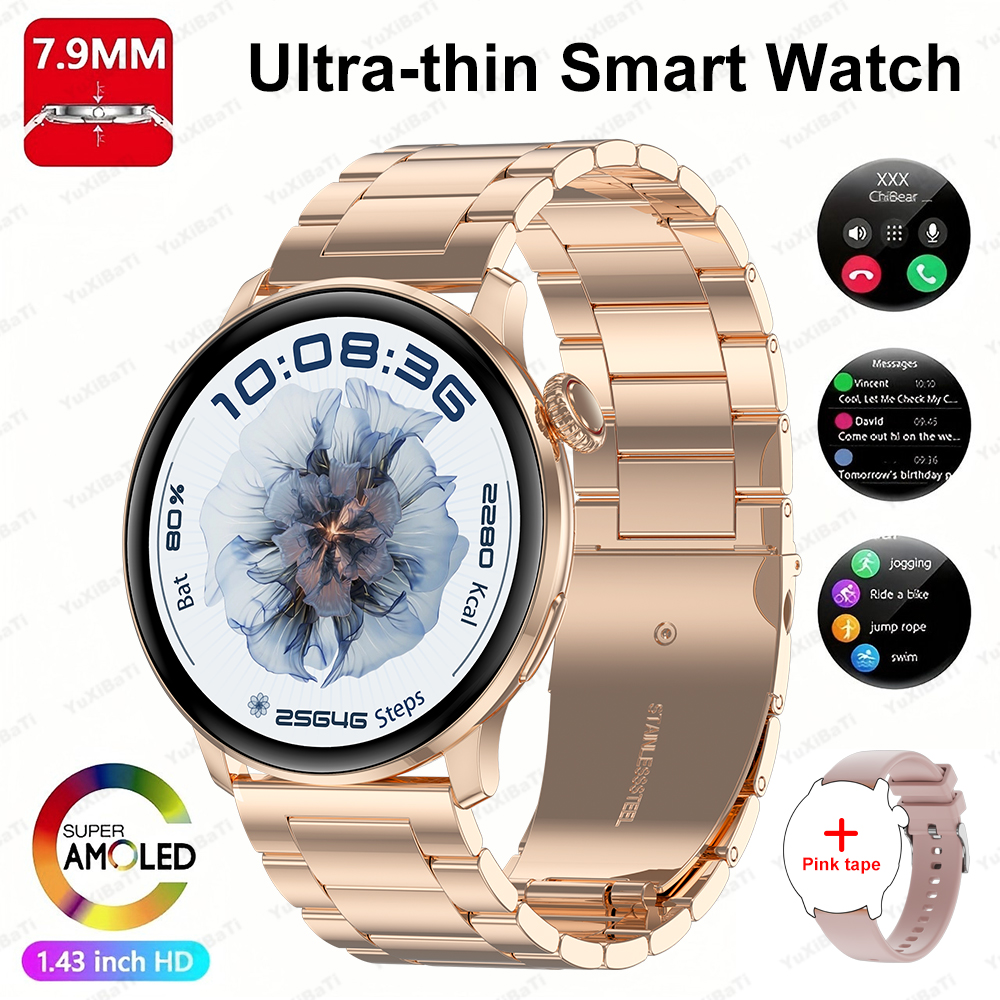 2025New GPS NFC Bluetooth Call Smartwatch Women Watch 5 mini Sports Track Heart Rate Oximetry Monitoring Health Smartwatch Woman