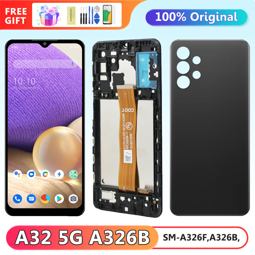 6.5'' Original A32 5G Display Replacement, for Samsung Galaxy A32 5G A326 A326B A326U Lcd Display Touch Screen Digitizer Panels
